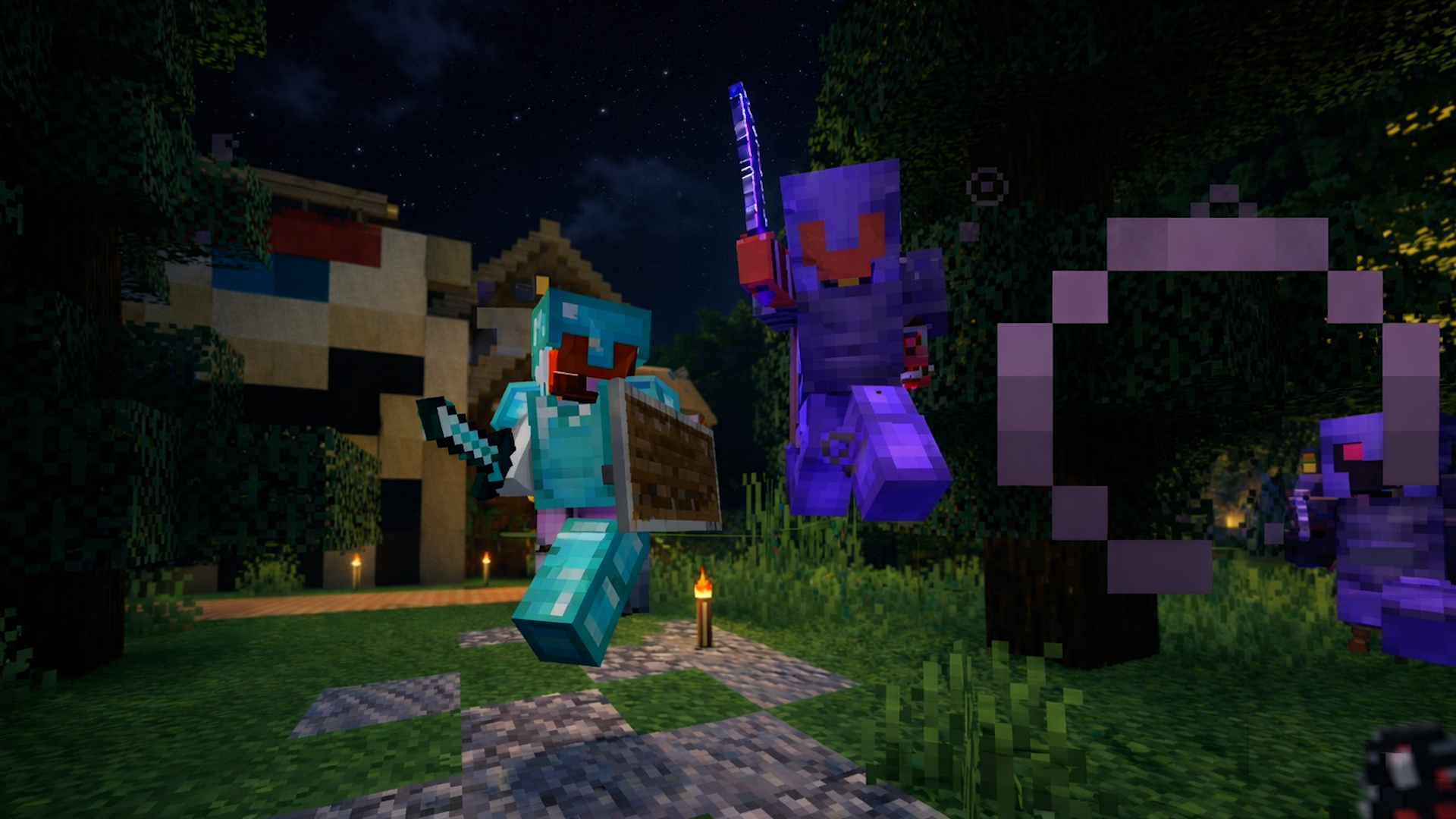 Minecraft players taking revenge for a lost dog