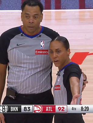 Female NBA referee suffers brutal head injury after colliding with ...