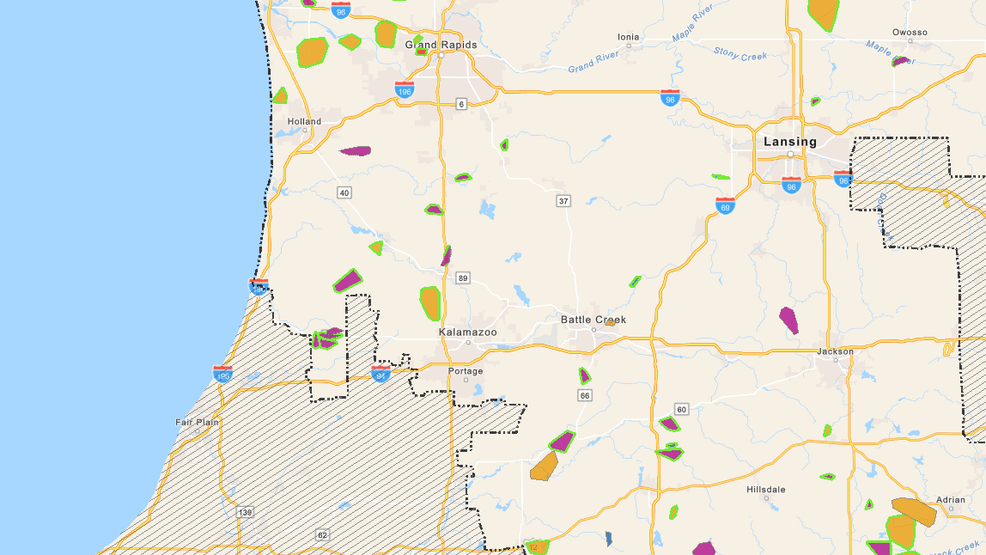 High winds knock out power for thousands in West Michigan