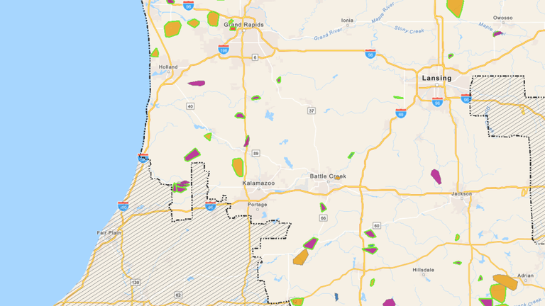High winds knock out power for thousands in West Michigan