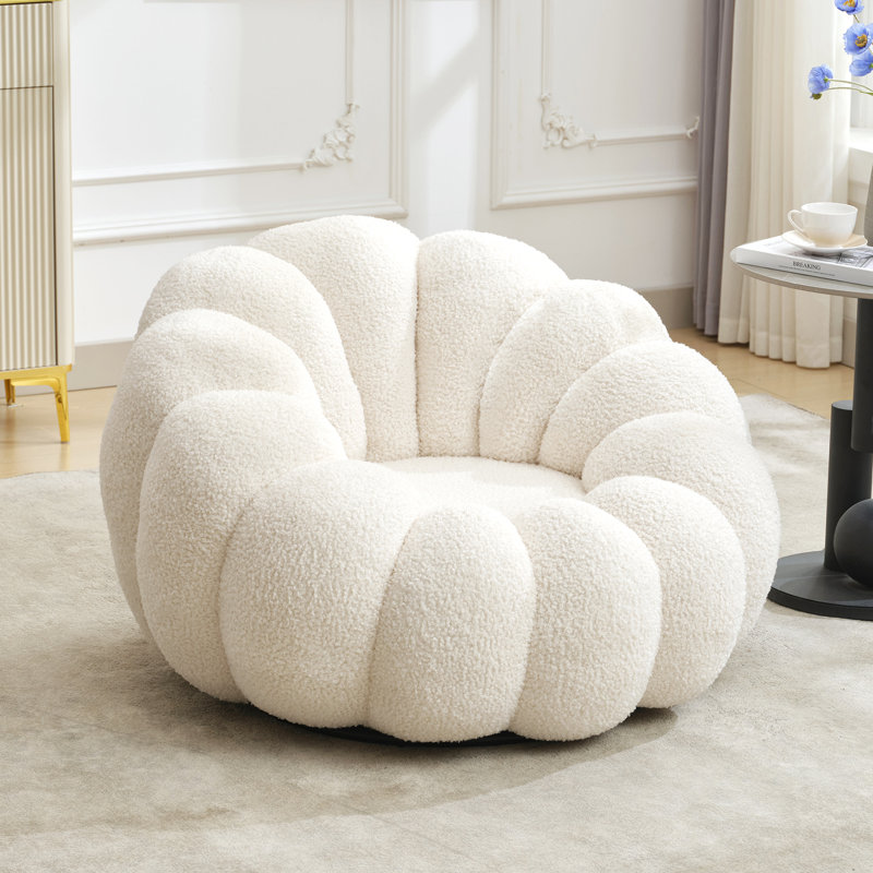 Wade Logan® Cerone Upholstered Swivel Chair & Reviews | Wayfair