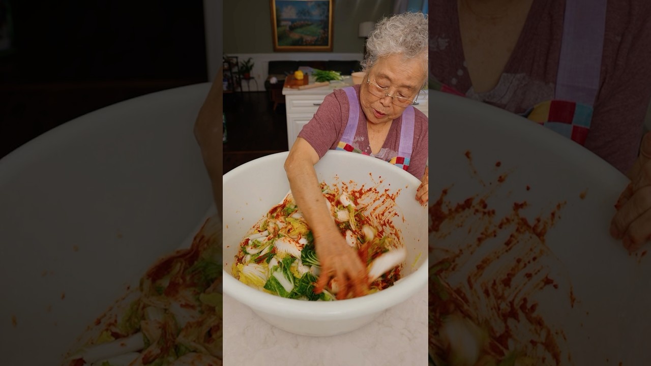 My 80 year old grandma makes Korean salad
