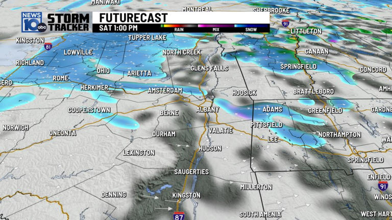 3/13/2026 bright start, but rain & snow later today