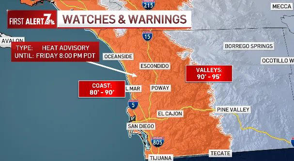 Heat records broken as heat wave continues in San Diego County
