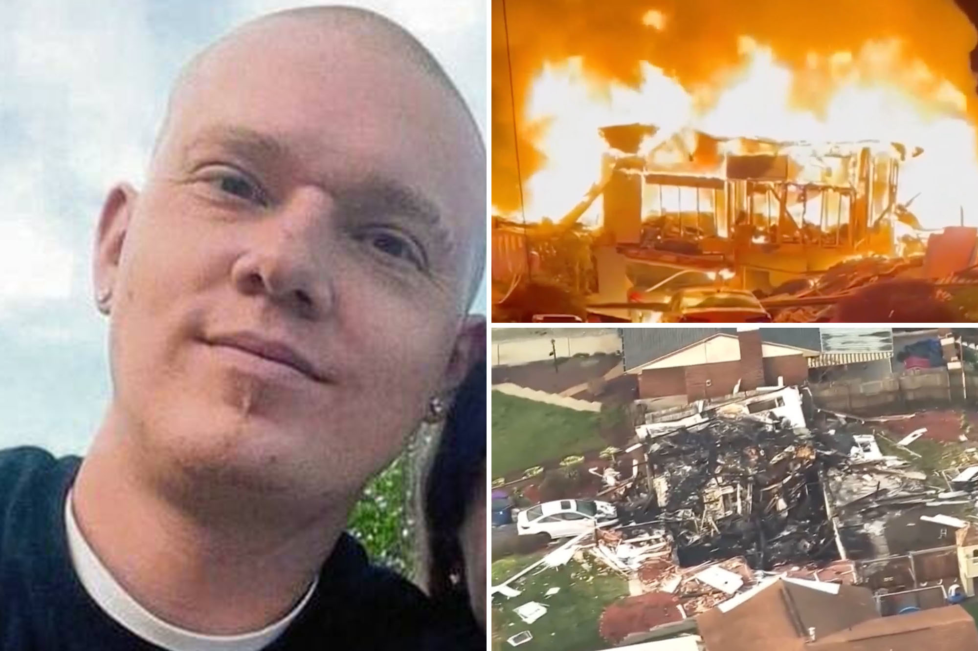 Crazed dad allegedly admits to blowing up home with girlfriend and 3 ...