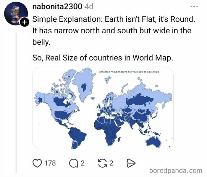 Someone Asks Why Maps Lie About Sizes, Internet Delivers A Hilarious Reality Check (30 Pics)