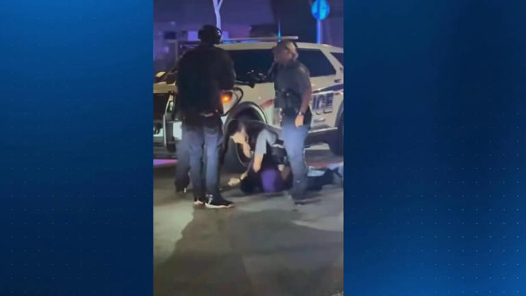 Officer placed on administrative leave after incident caught on tape