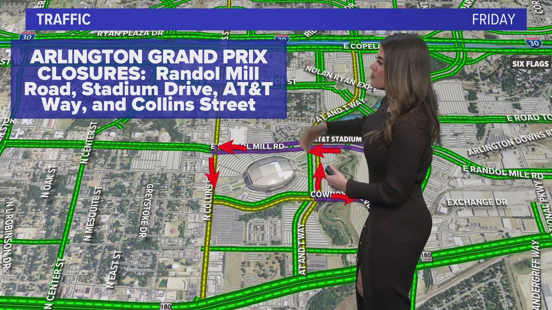 WFAA Daybreak: Arlington Grand Prix, weekend weather, traffic updates
