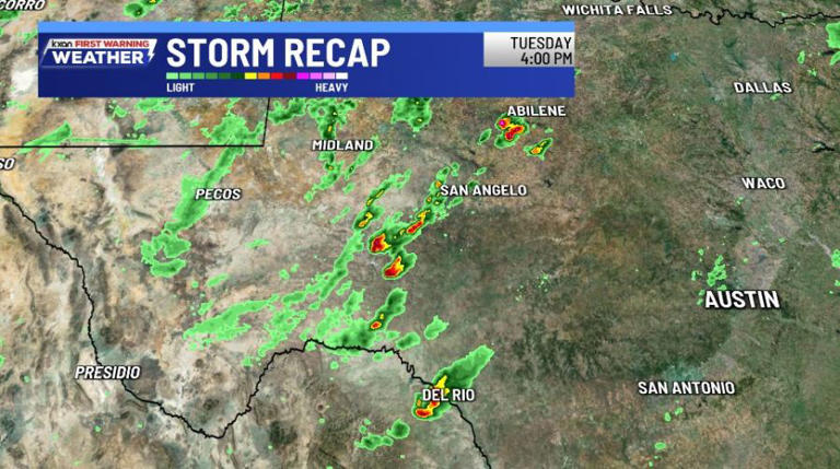 Supercell in Texas dropped grapefruit sized hail