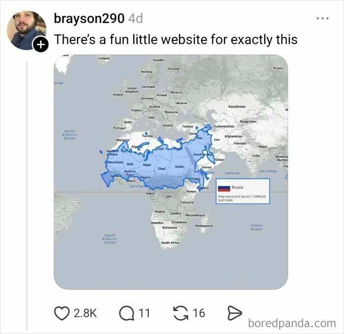 Someone Asks Why Maps Lie About Sizes, Internet Delivers A Hilarious Reality Check (30 Pics)