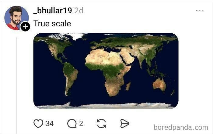 Someone Asks Why Maps Lie About Sizes, Internet Delivers A Hilarious Reality Check (30 Pics)