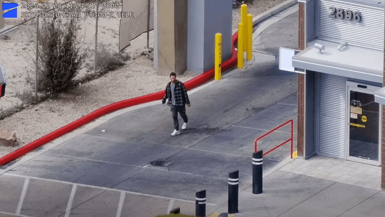 Caught on camera: Police drone helps nab suspect on Las Vegas Strip