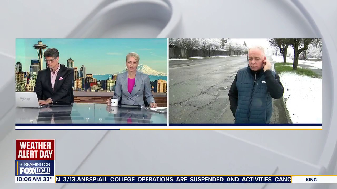 Tracking snow falling in Seattle