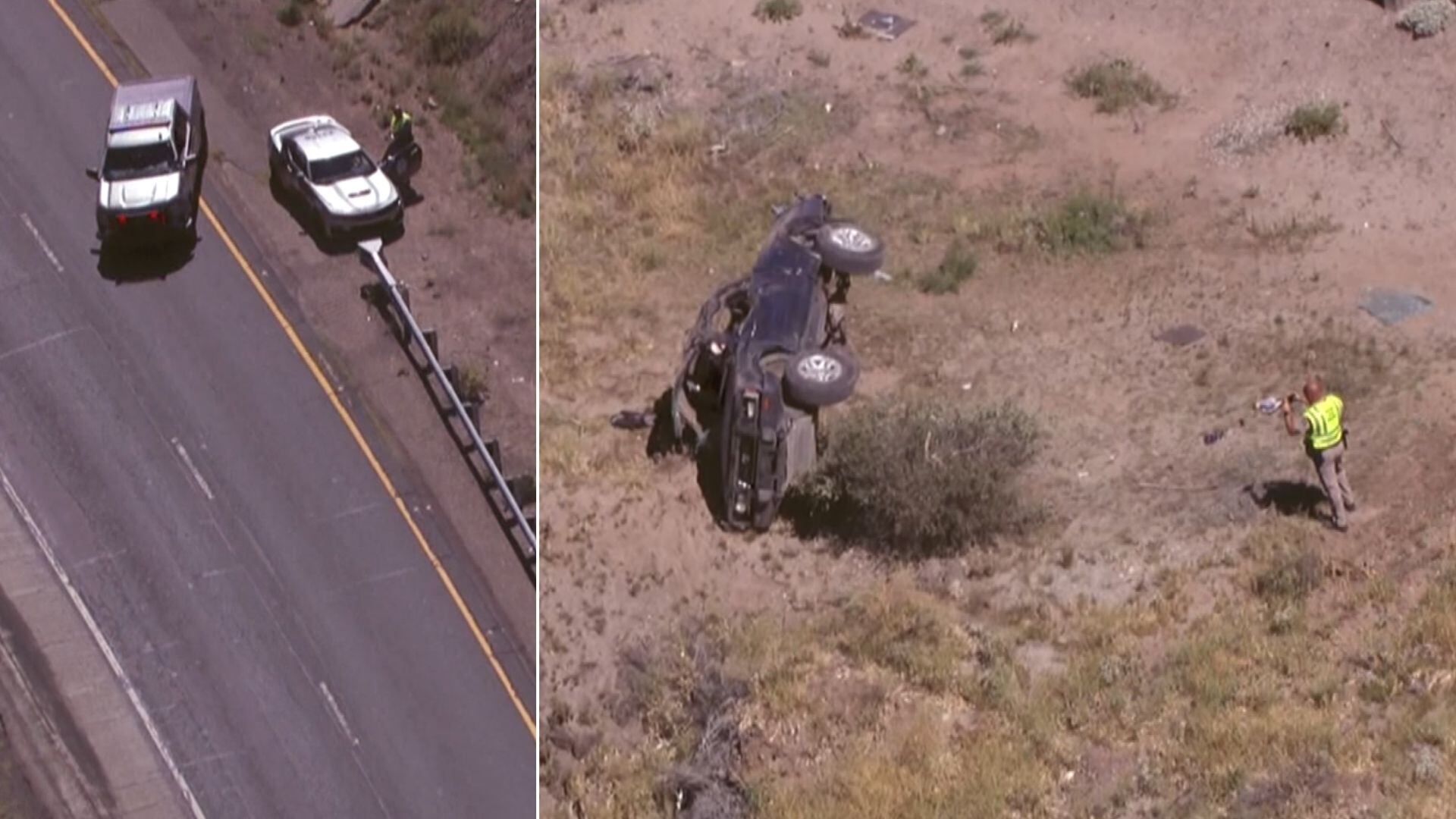 2 hospitalized after rollover crash on I-17 near Black Canyon City