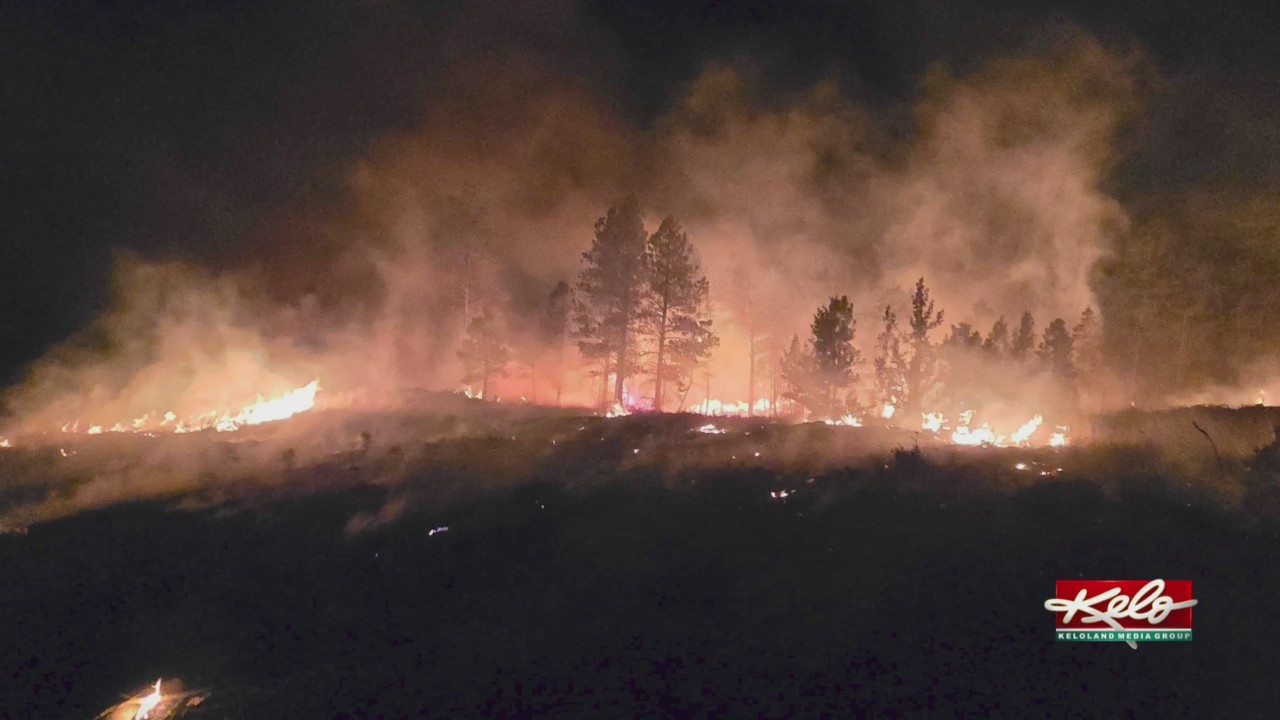 Crews battle wildfire northwest of Hot Springs