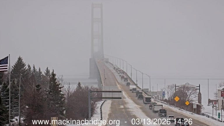 Mackinac Bridge reopens Friday after four hour weather closure
