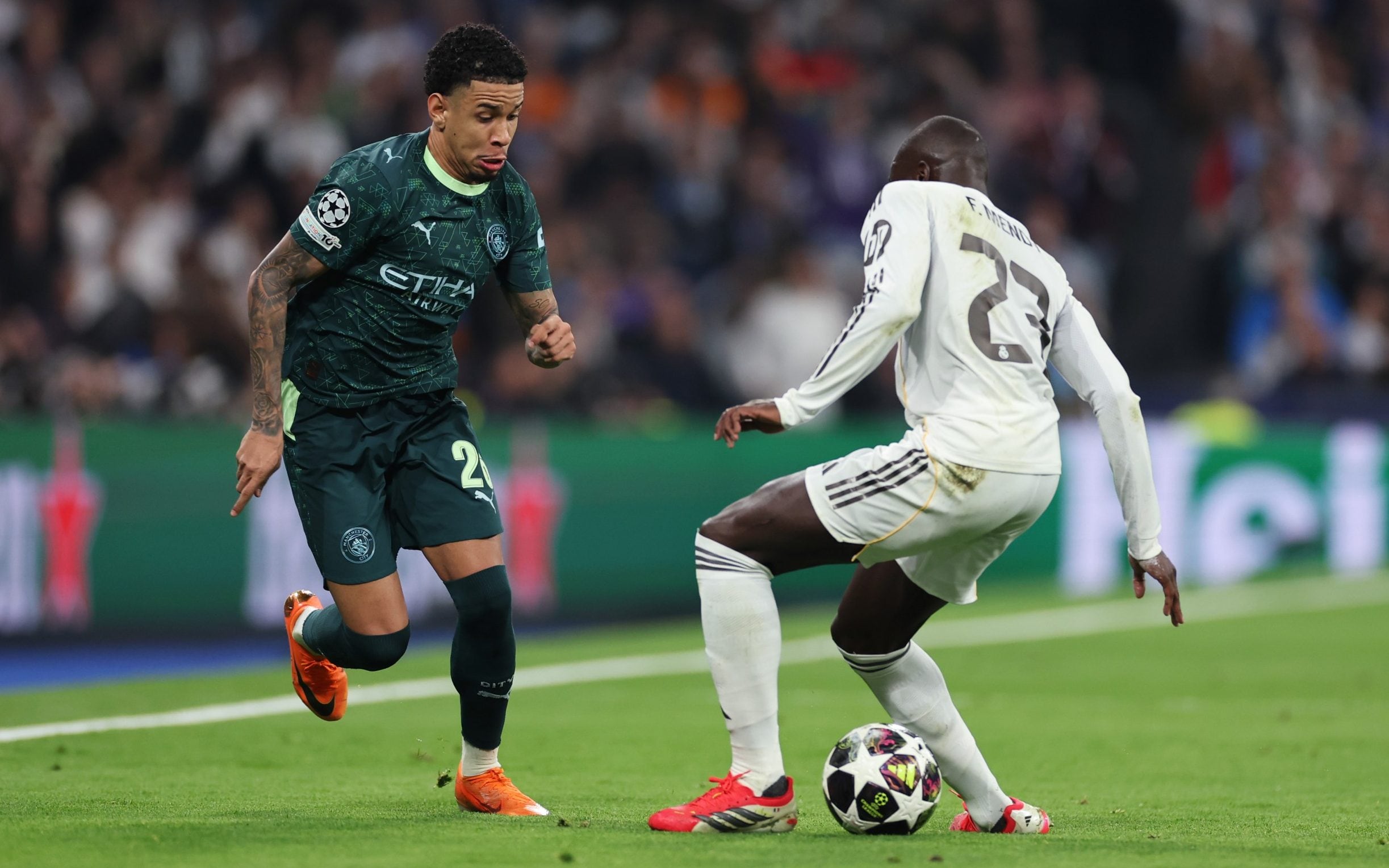 Guardiola defended starting Savinho against Real Madrid after his man-of-the-match performance against Newcastle - Florencia Tan Jun/Getty Images