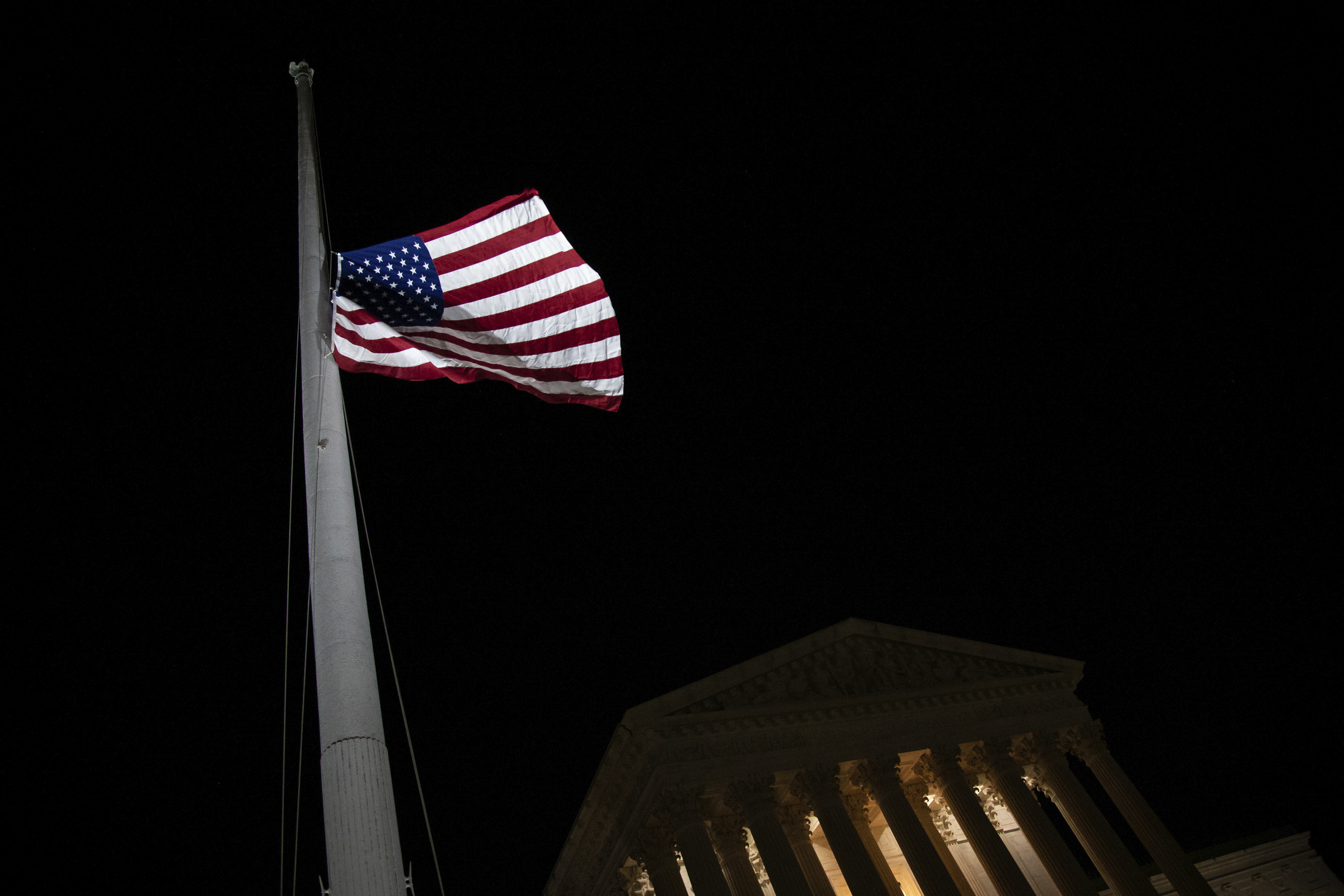 US flags ordered to fly at half-staff in 8 states today, this weekend<br>