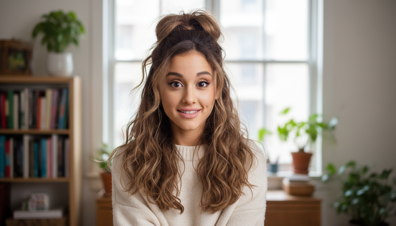 ariana-grande-gives-fans-a-rare-glimpse-of-her-natural-curly-hair