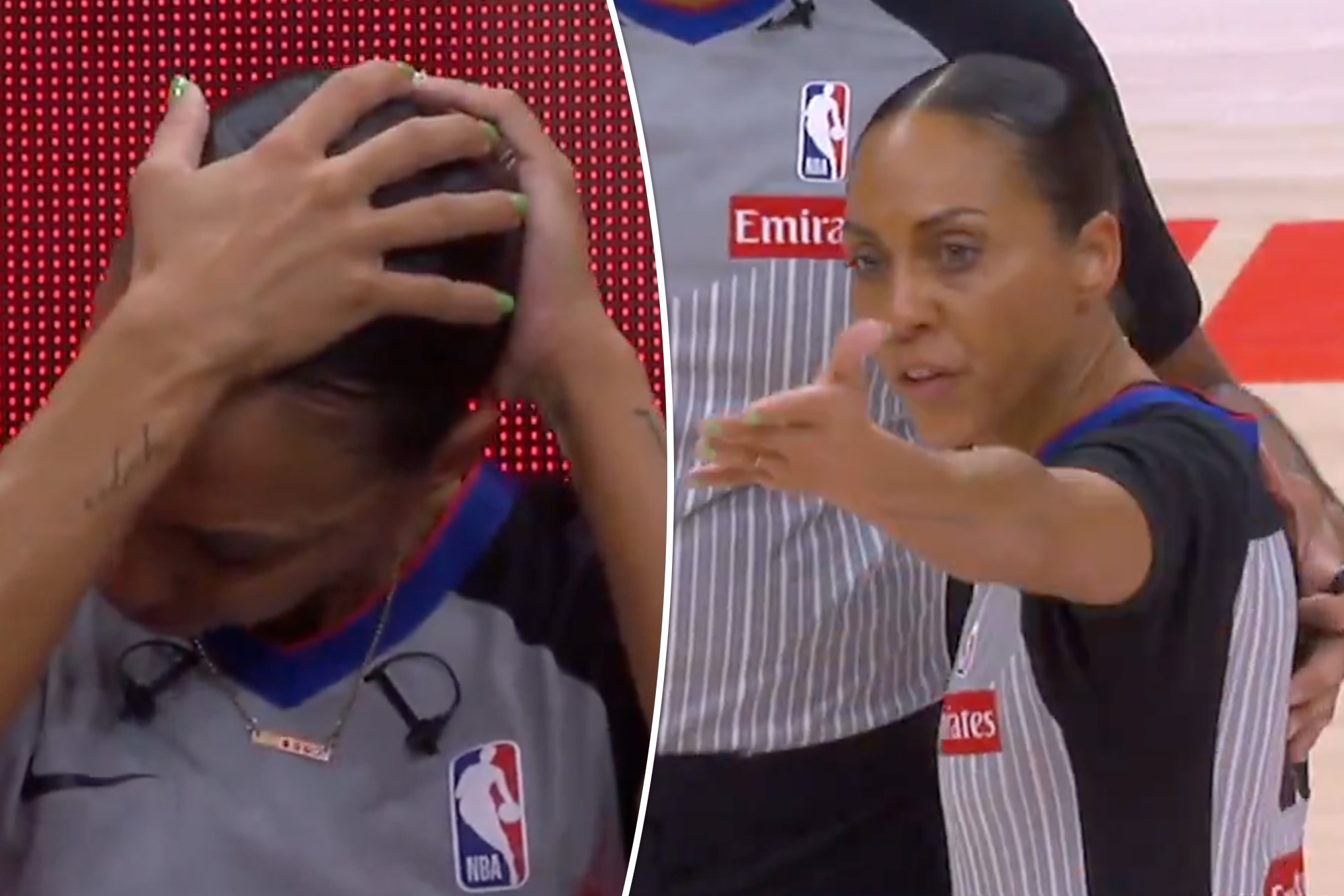 NBA referee fumes after getting injured by camera operator in bizarre scene