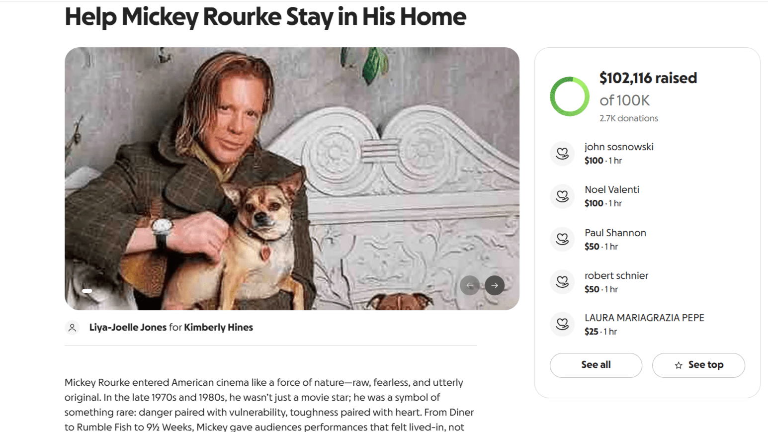 Mickey Rourke eviction: Why the 80s heartthrob would 'rather pull ...