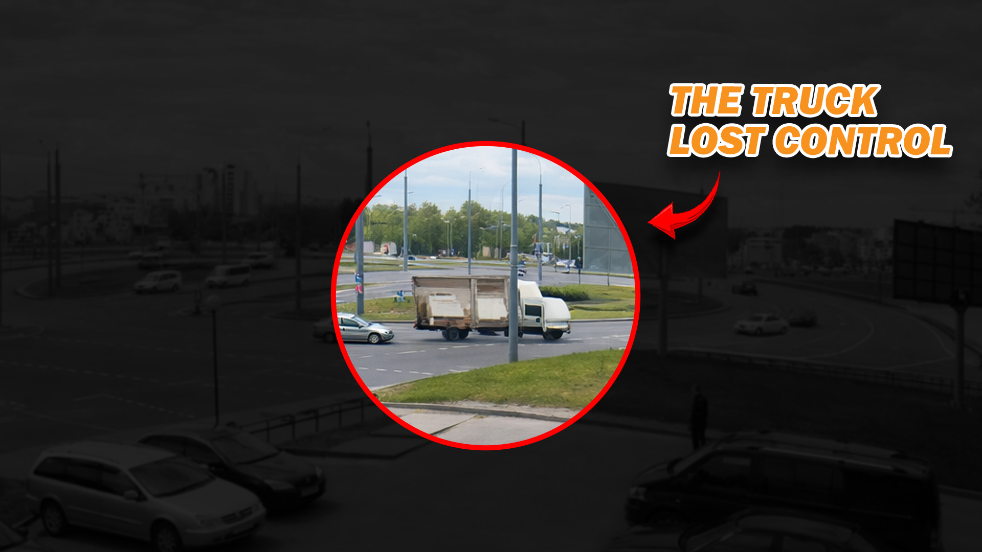 Truck overturns after losing control on curve