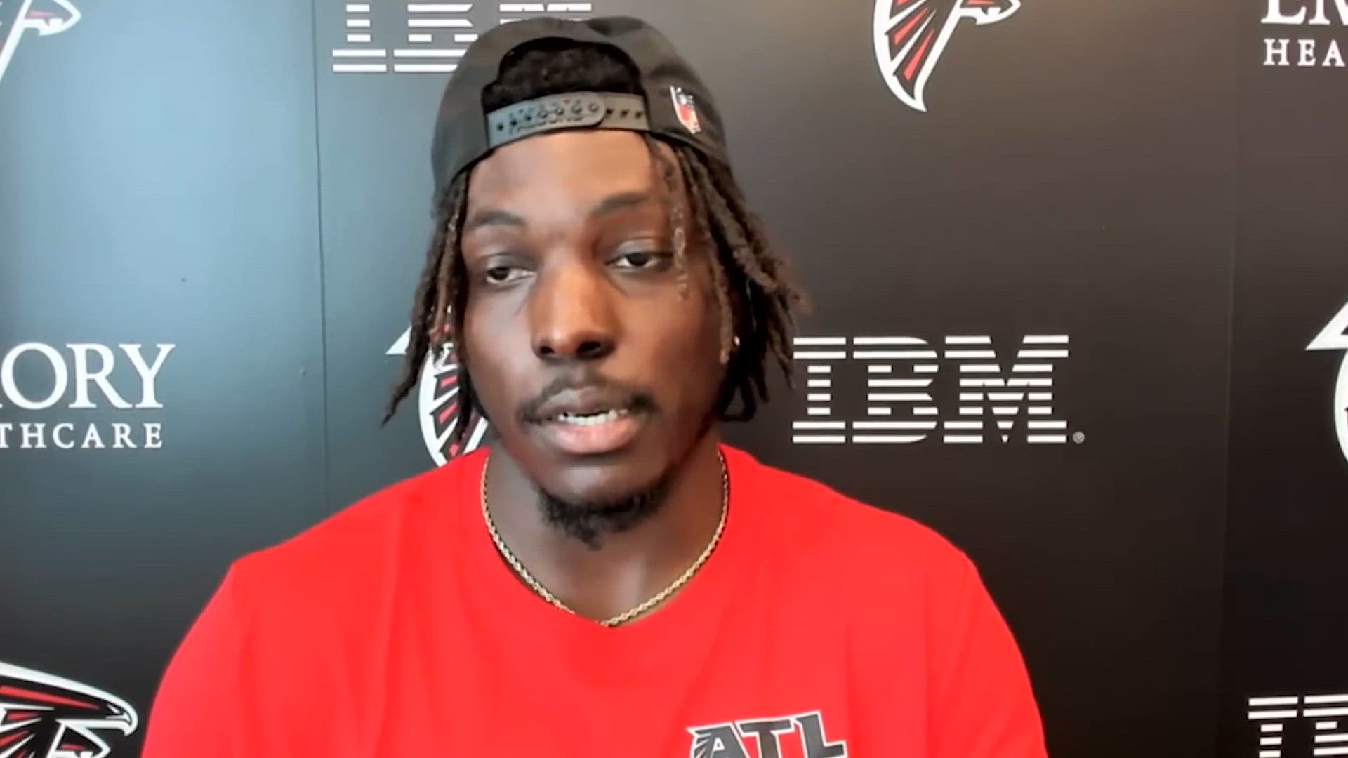 New Falcons LB Christian Harris on experience with Tua Tagovailoa and ...