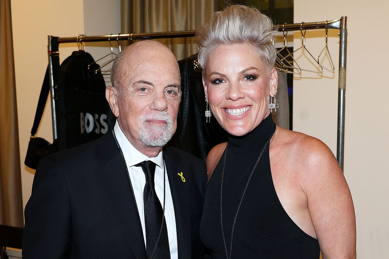 Billy Joel and Pink on March 12, 2026 Credit: Myrna M. Suarez/Getty