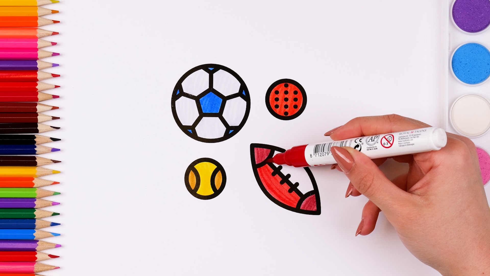 Learning colors through fun drawings