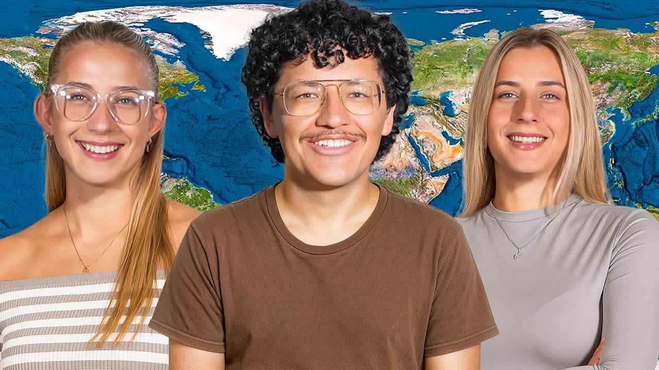 Americans try to label world map