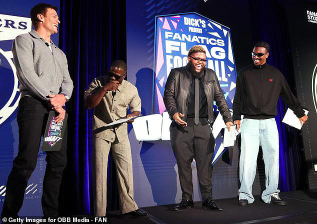 Tom Brady makes withering joke about Jayden Daniels' mom in front of Commanders  star