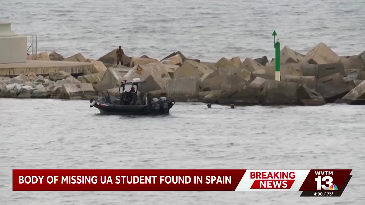 Body of Alabama student missing in Barcelona found at sea