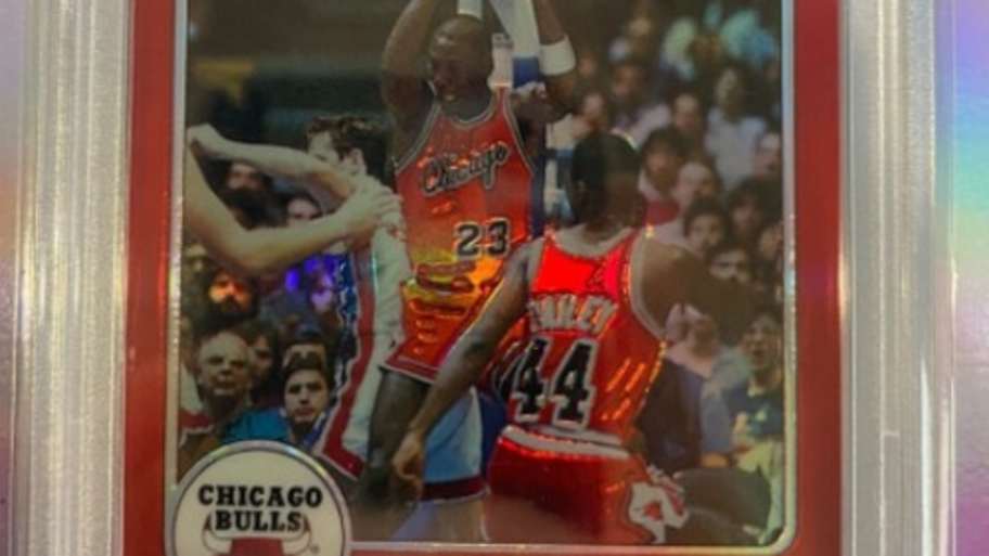 Michael Jordan 1996 rookie reprint cards are hot
