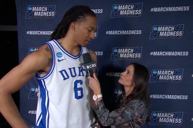 Duke star slammed for 'disrespectful' comment in March Madness halftime ...