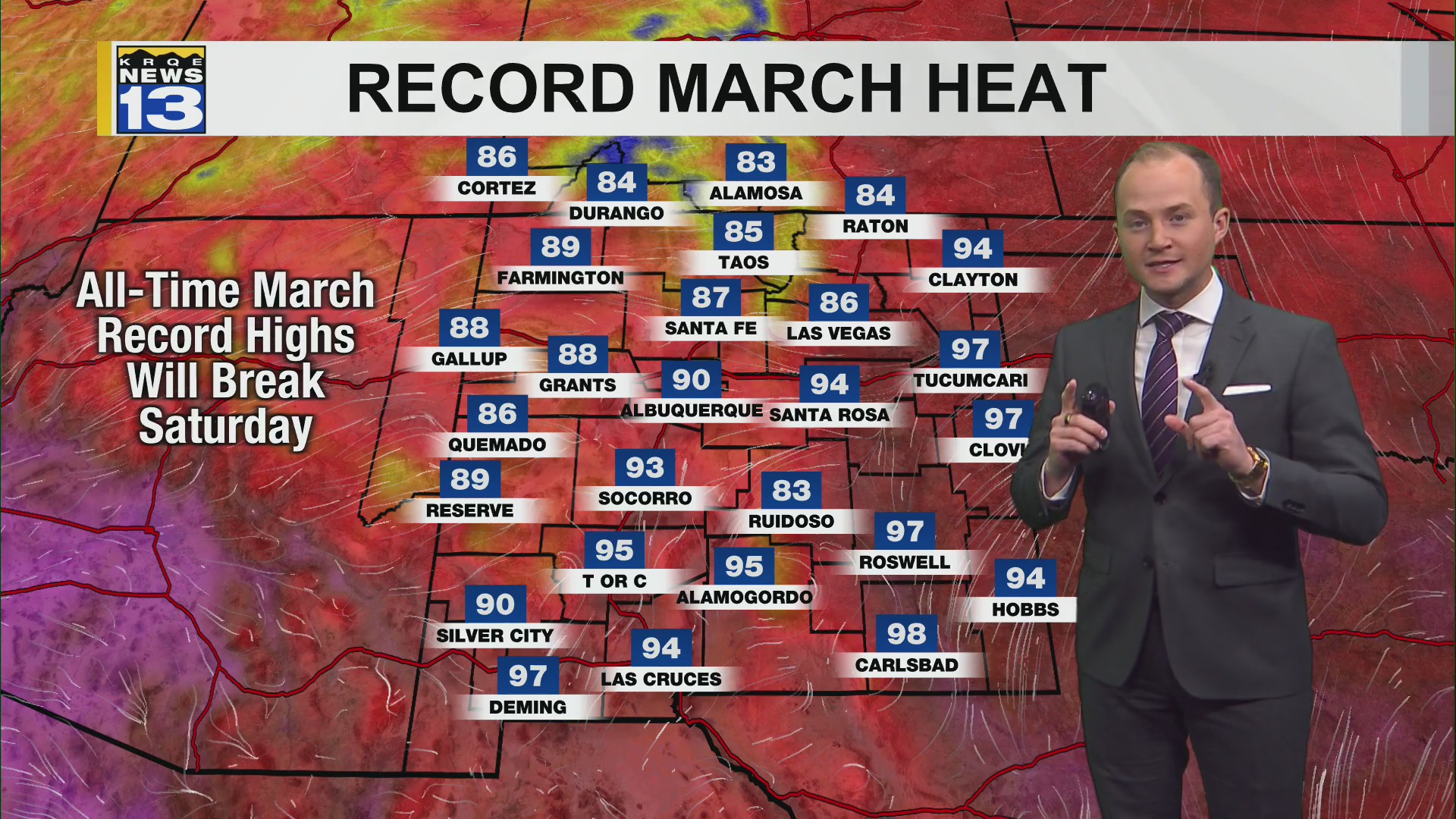 Historic March heat wave continues across New Mexico