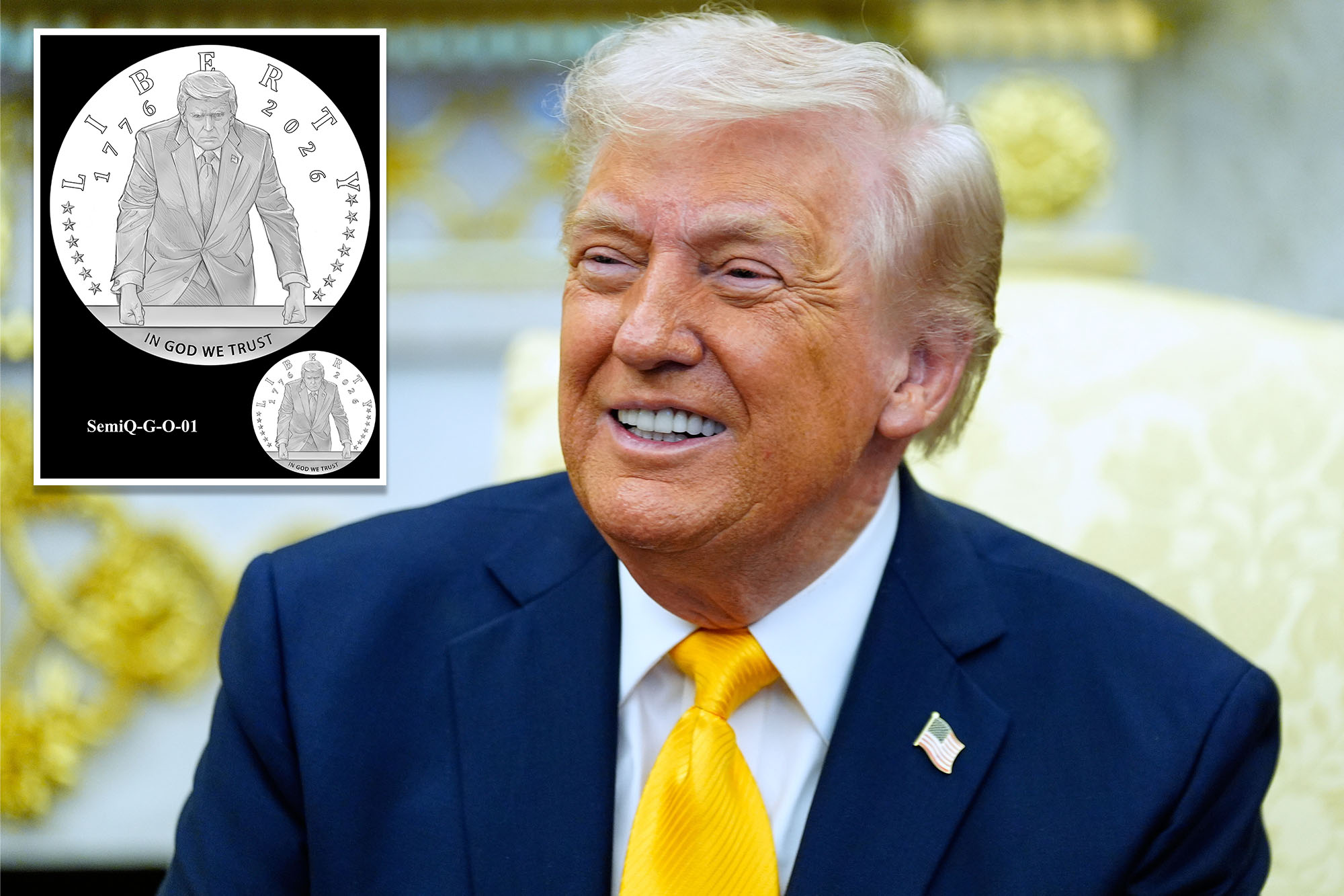 Trump to appear on 24K gold coin to commemorate America’s 250th ...
