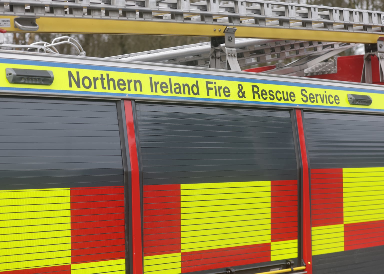 Firefighters tackle blaze at derelict former school in west Belfast<br><br>