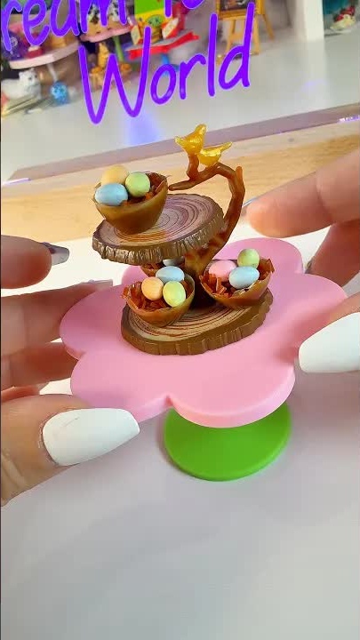 Miniverse spring birds nest treats #miniverse #asmr