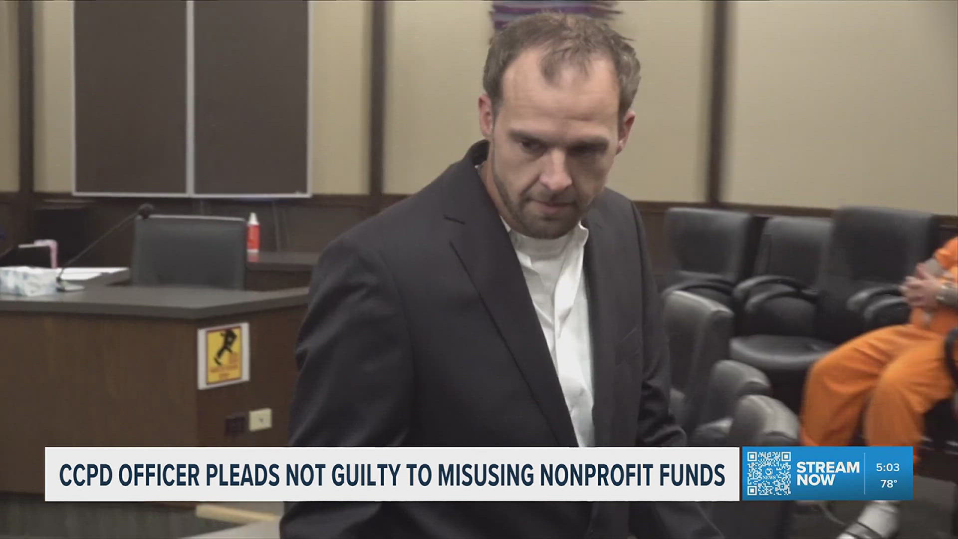 CCPD officer pleads not guilty to misusing nonprofit funds