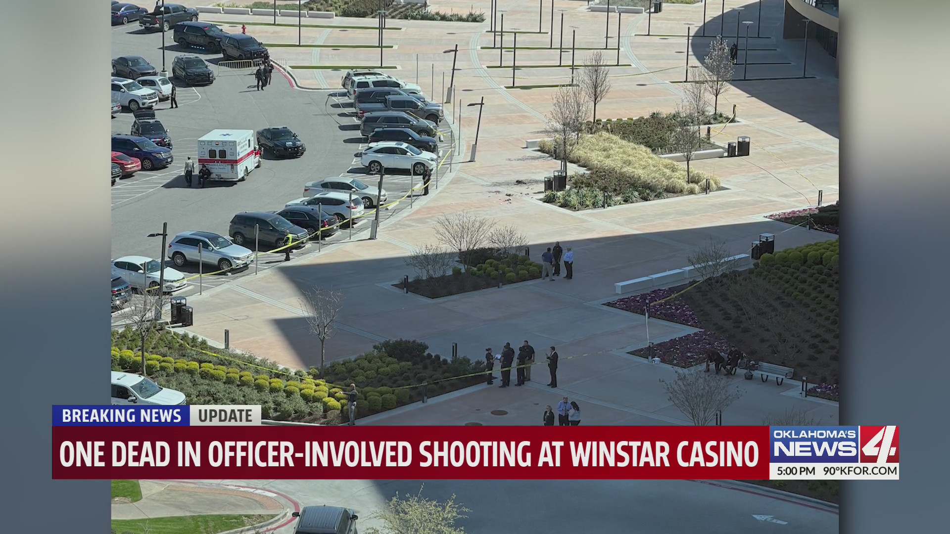 One dead in officer-involved shooting at WinStar Casino