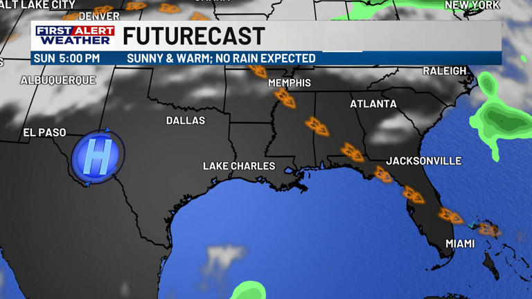 First alert forecast: Warm and dry pattern continues into next week