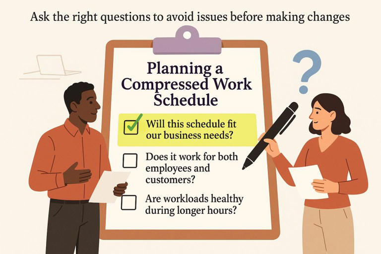 How to implement a compressed work schedule