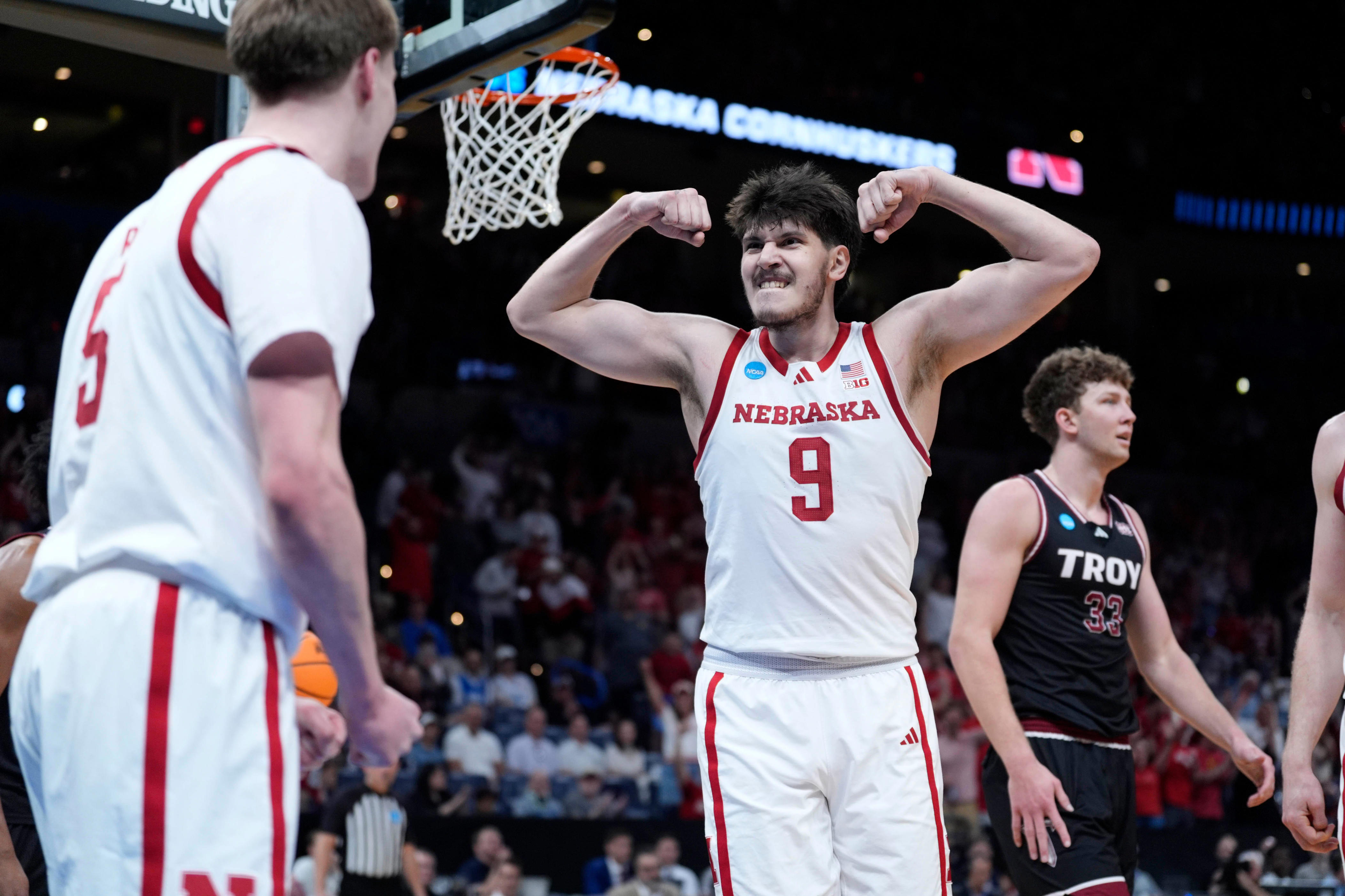 Nebraska basketball vs Troy recap: Cornhuskers roll to first NCAA ...