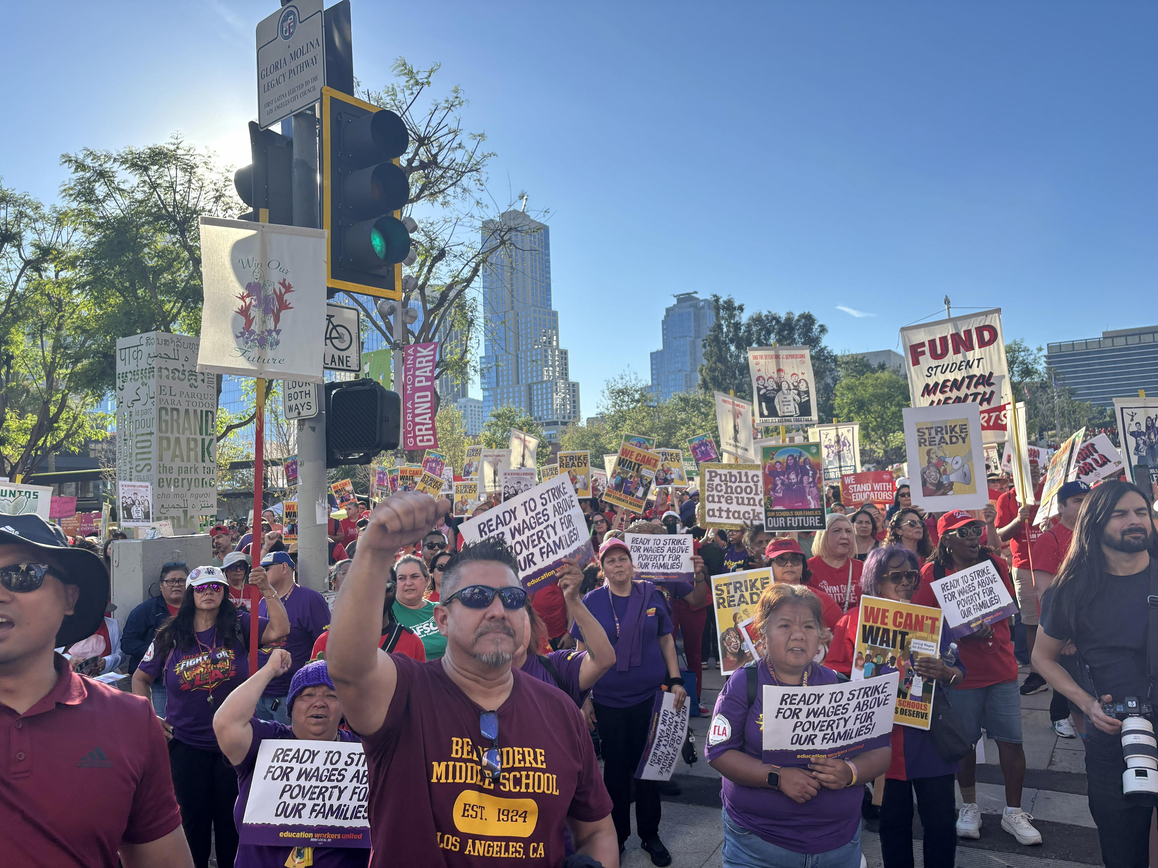 'LAUSD, meet our deadline.' Unions ready for a strike in Los Angeles