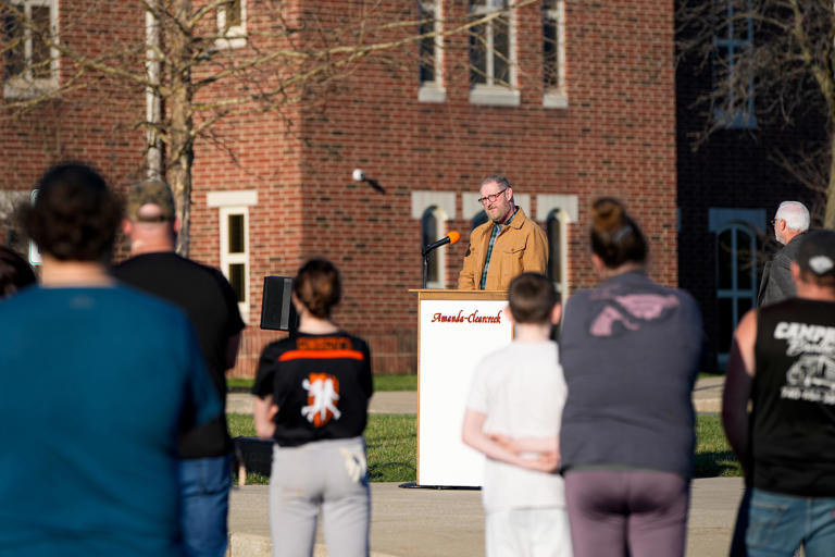 Amanda community remembers fallen airman Seth Koval at memorial