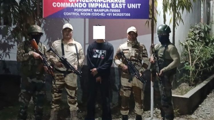 Manipur police arrest UPPK cadre, recover arms and ammunition in Chandel
