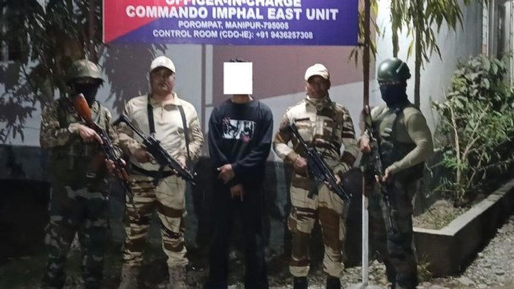 Manipur police arrest UPPK cadre, recover arms and ammunition in Chandel