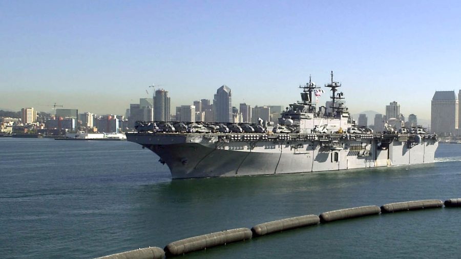 USS Boxer departs San Diego to join in overseas operations