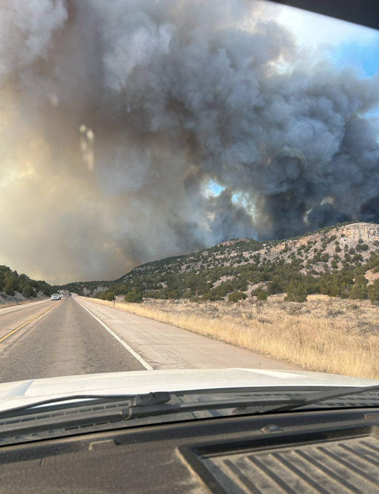 Fire near Hwy 115 burns 670 acres, no containment