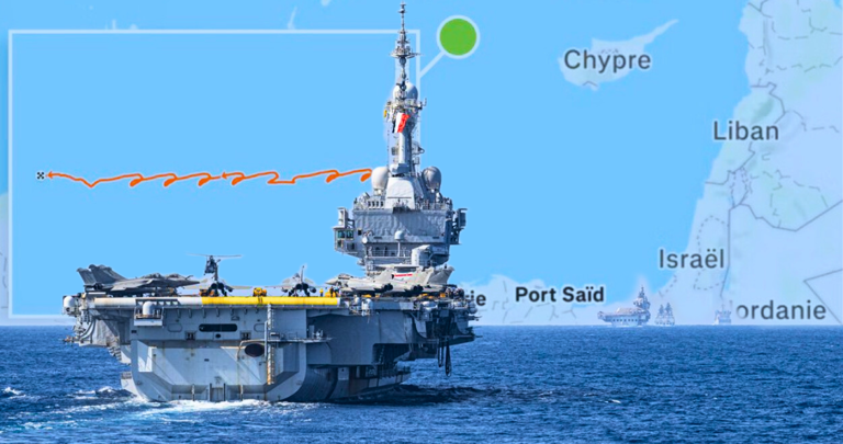 Oficial francés delata sin querer ubicación del portaaviones nuclear Charles de Gaulle a través de APP
